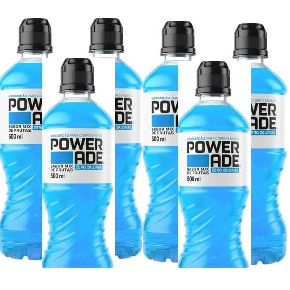 Powerade Mountain Blast Zero 500ml - 6 Unidades