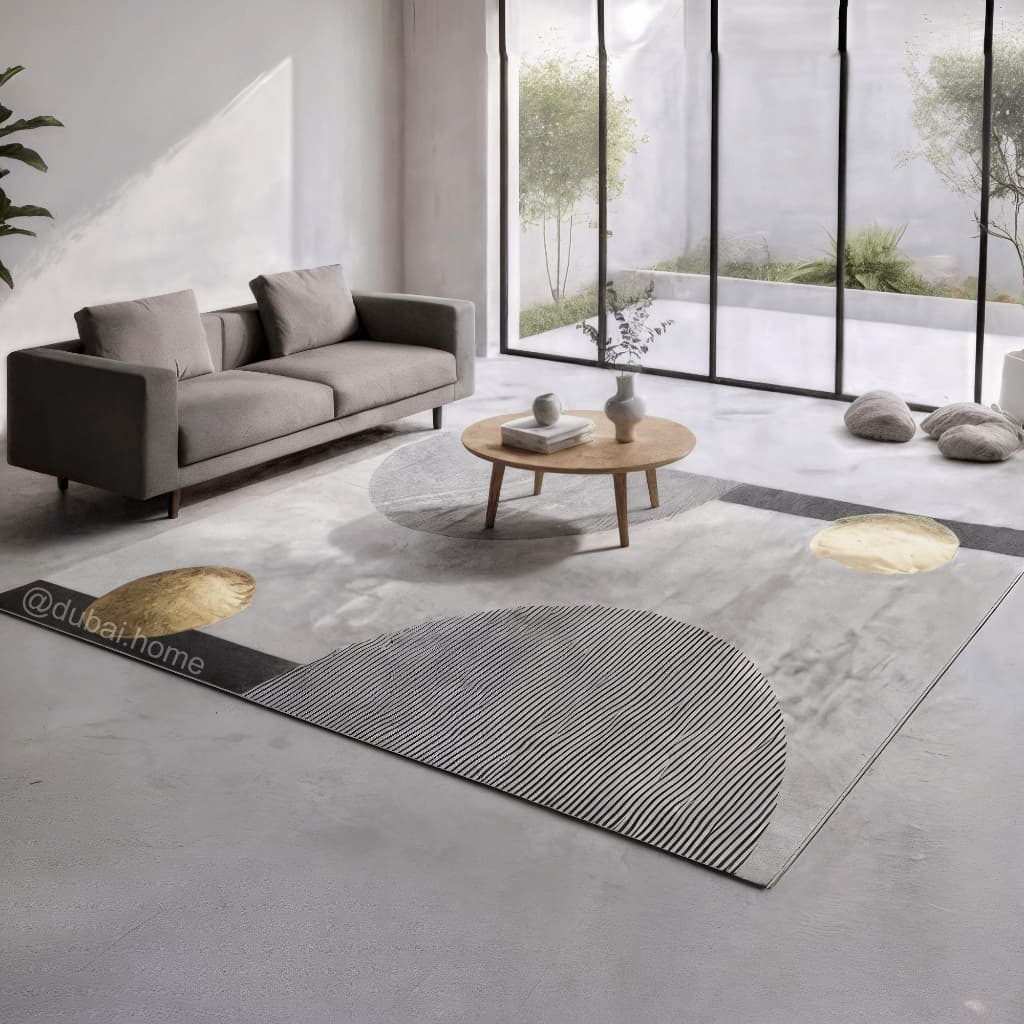 Tapete Belga Estampado Antiderrapante 2,00m x 1,50m Para Sala Quarto Escritório - LANÇAMENTO