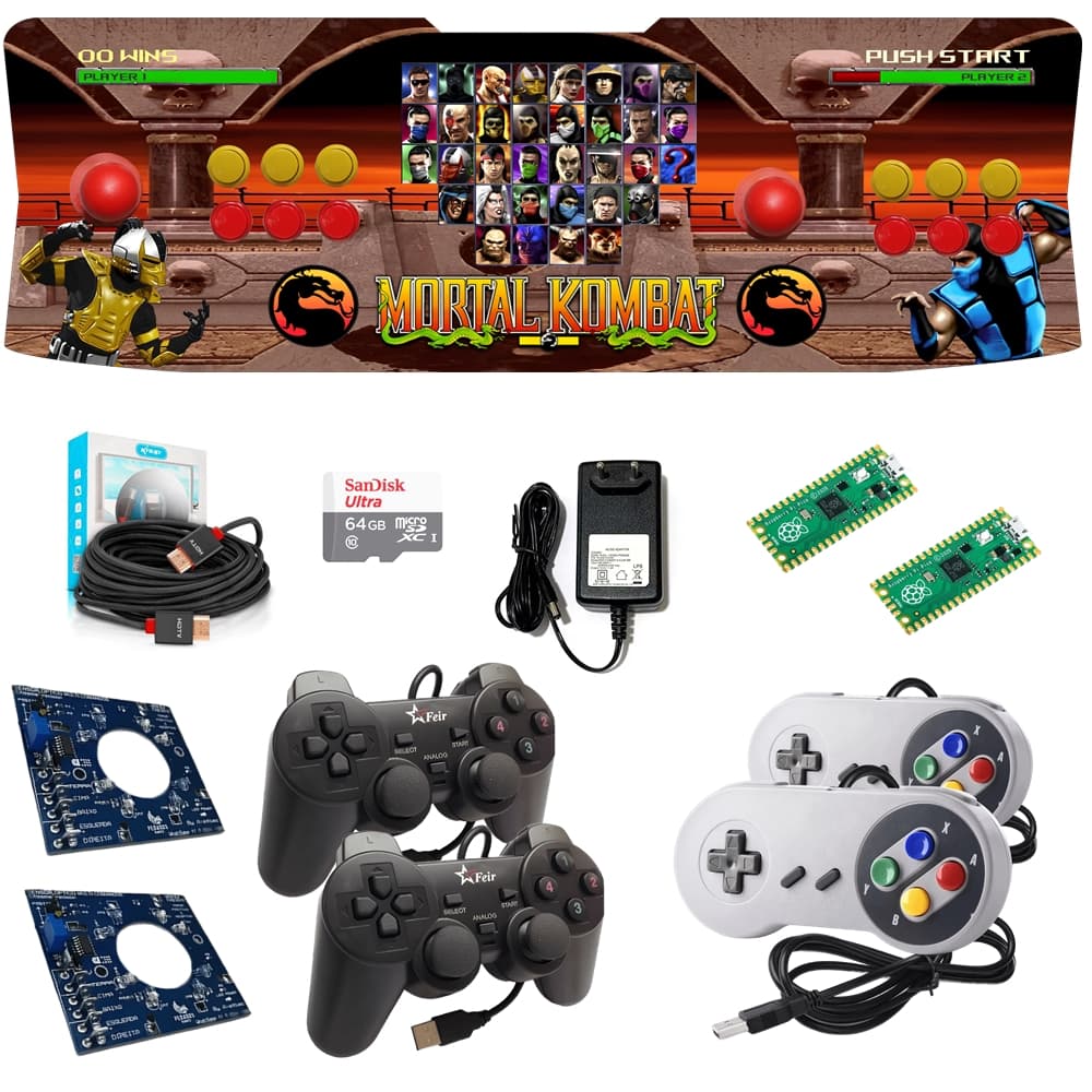Fliperama Portátil Retrô 17000 Jogos + HDMI 5m + 4 controles