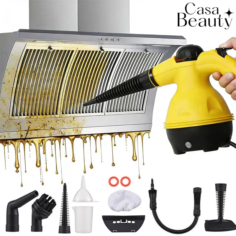 Limpador a Vapor Portátil 110V com Acessórios Limpeza Rápida Sem Químicos CASA BEAUTY