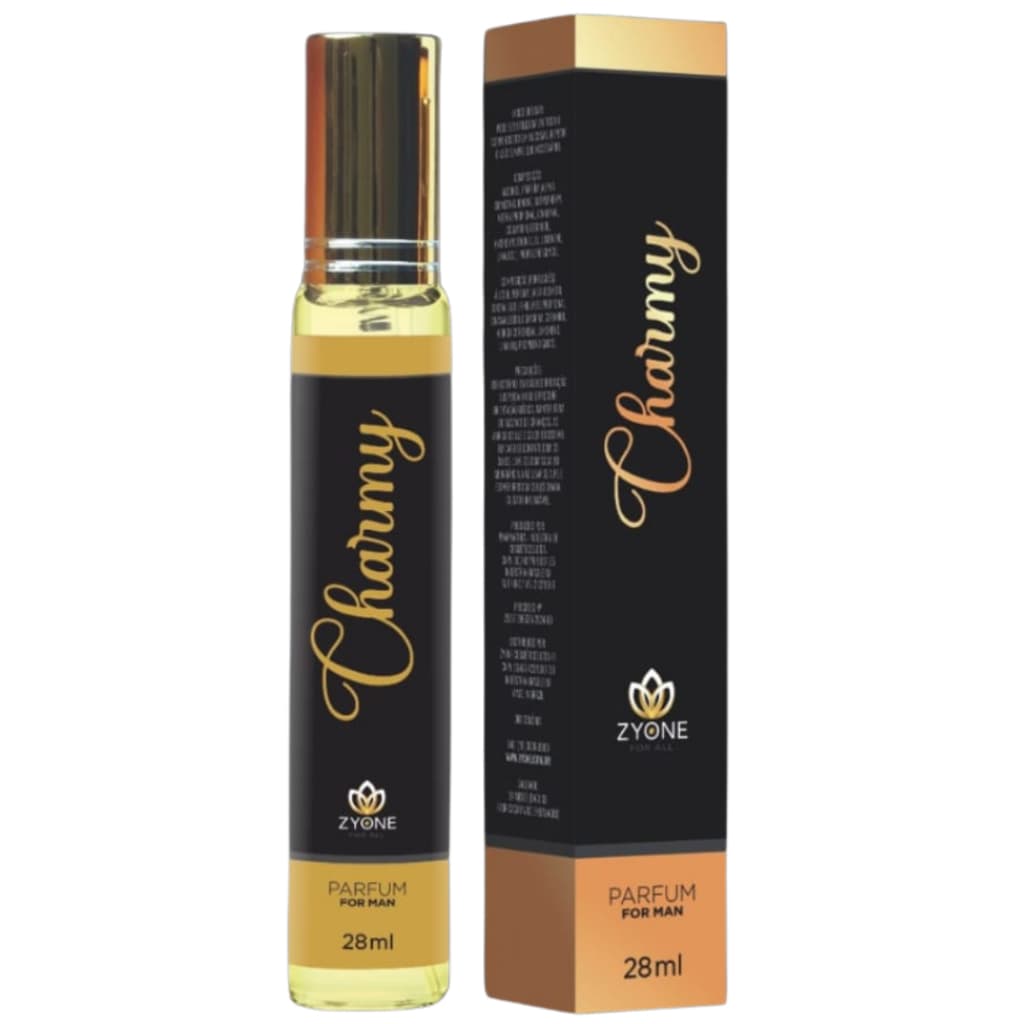 Perfume Masculino Charmy Zyone Alta Fixação 25% de Essência Importada Parfum 28ml