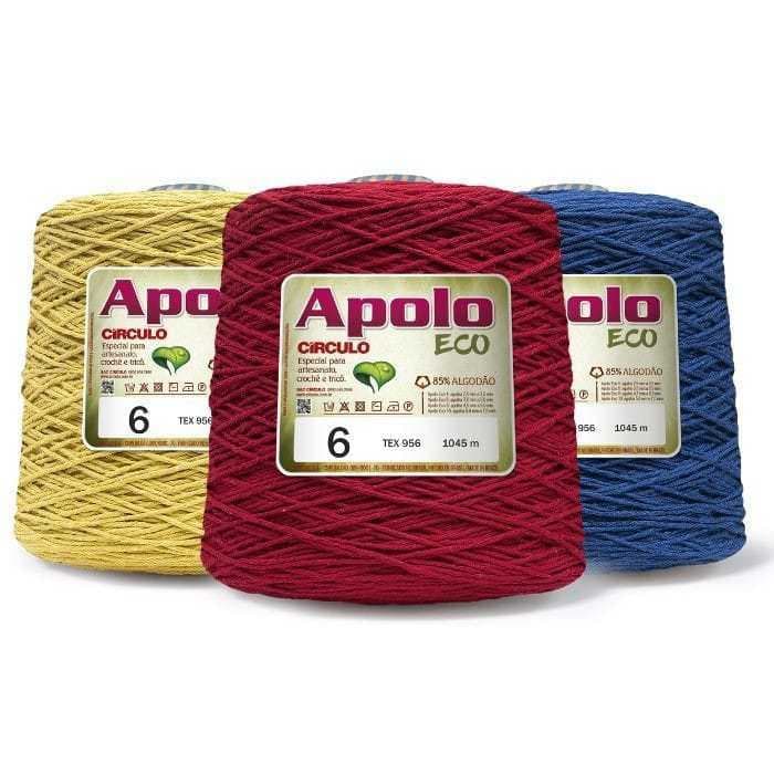 Barbante Apolo Eco Círculo N°6 - 1kg Fio Numero 6 Para Crochê