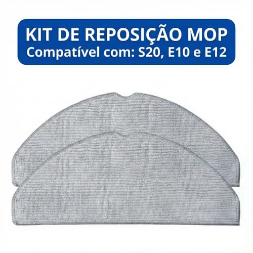 Kit Panos MOP Para Robô Aspirador Xiaomi S20, E10, E12