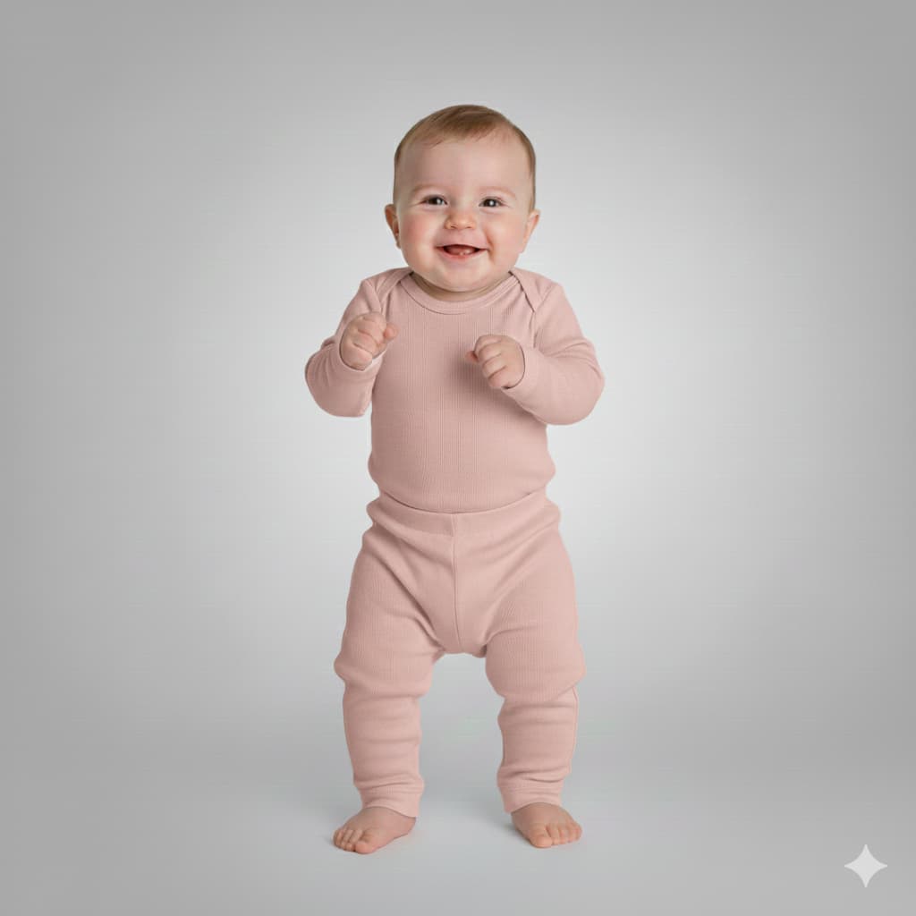 Kit Roupas de Bebê 6 Peças Body Bebê Manga Longa e Mijão 3 Body + 3 Mijões Conjunto Bebe Enxoval Econômico