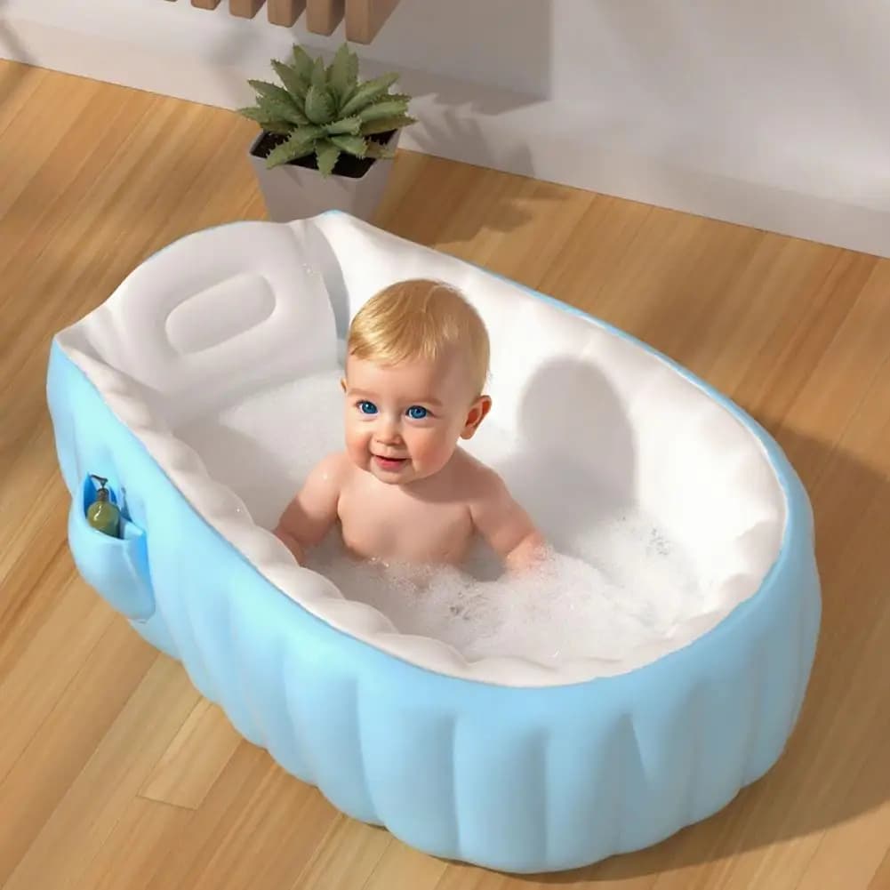 Banheira infantil inflável dobrável portátil em PVC Piscina de Brinquedo para Criança