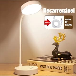 Luminária De Mesa Recarregável Led Com Proteção Os Olhos Usb Iluminaria Abajur Lâmpada De Mesa Para Quarto