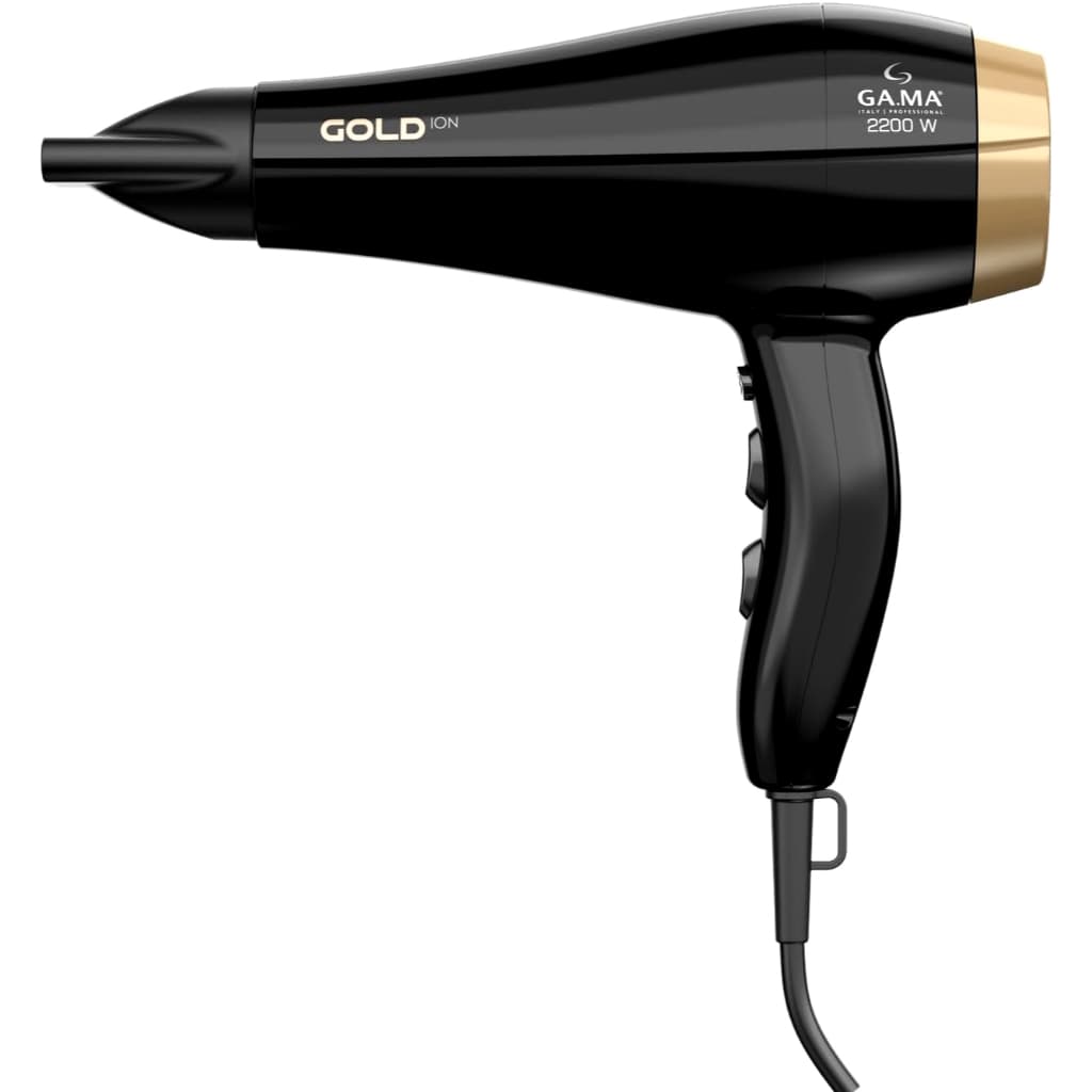 Secador De Cabelo Gama Italy 2200w Profissional Salão Ar Quente e Frio Gold