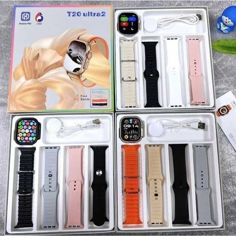 2025 Novo Smartwatch T20 Ultra Carga Sem Fio Série 9 Relógio inteligente 2,09 inches