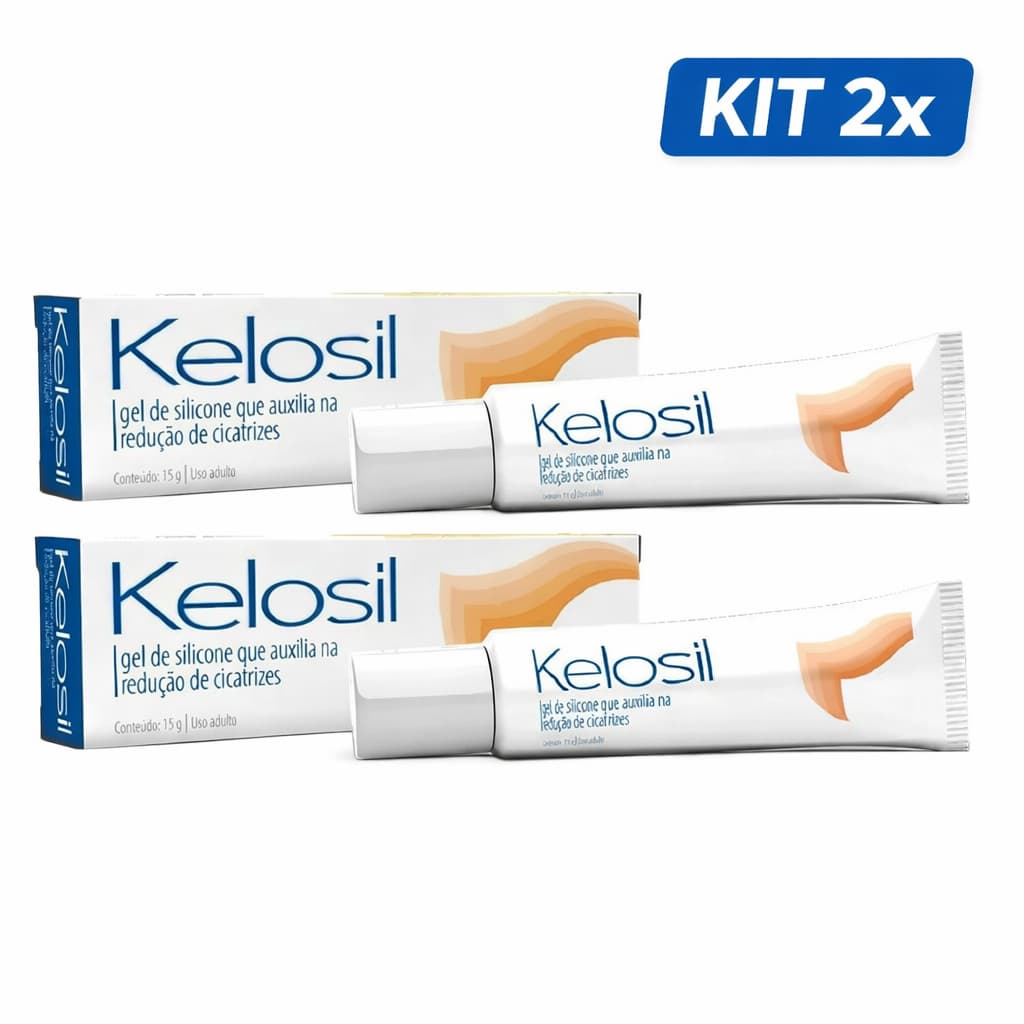 Kelosil Gel 15g Kit 2x | Auxilia no Cuidado de Cicatrizes | Uso Tópico | Original