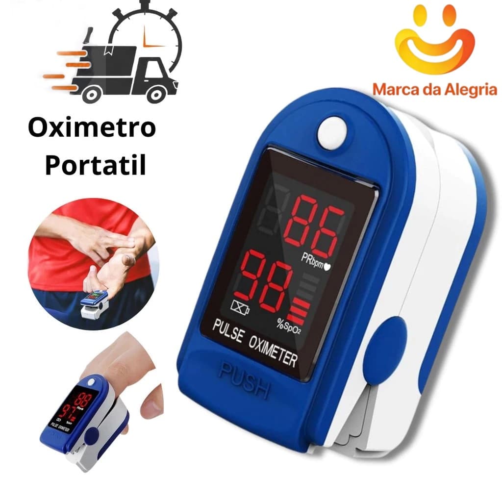 Oxímetro portátil dedo pulso monitor de saturação de oxigênio no sangue display led oxímetro de ponta do dedo teste spo2