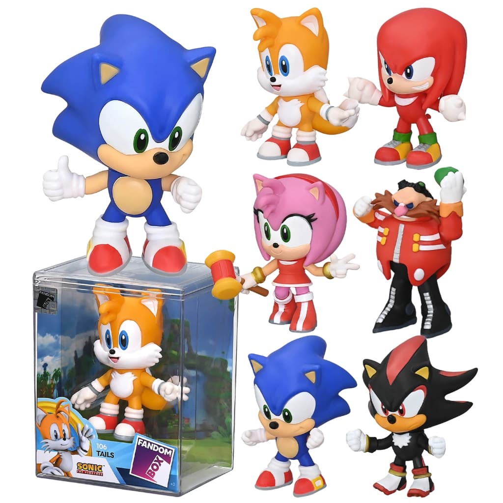 Bonecos Fandom Box Sonic Colecionável Sega Vários Personagens - Líder Brinquedos