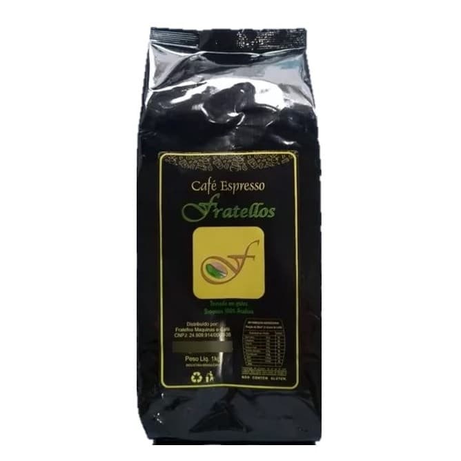 Café em Grãos Fratellos Torra Média Pred.Arábica 1kg