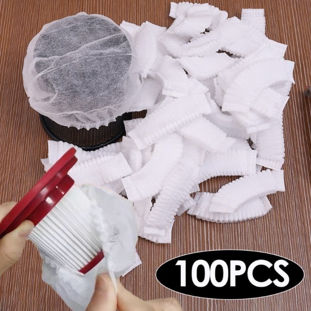 100 Peças Capa Protetora De Filtro De Aspirador De Pó Descartável-Tecido Não Lavável Para Portátil