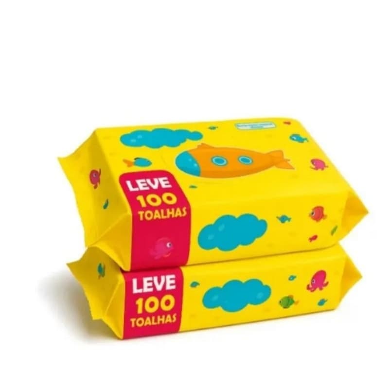 KIT 200 LENÇO UMIDECIDO - 2 PACOTES - CLEAN BABY PROMOÇÃO