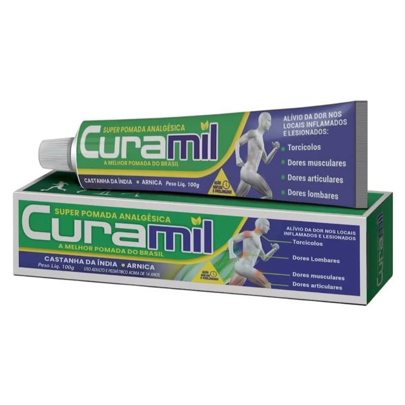 Pomada Analgésica Curamil 100g - Alívio Rápido para Dores Musculares e Desconfortos