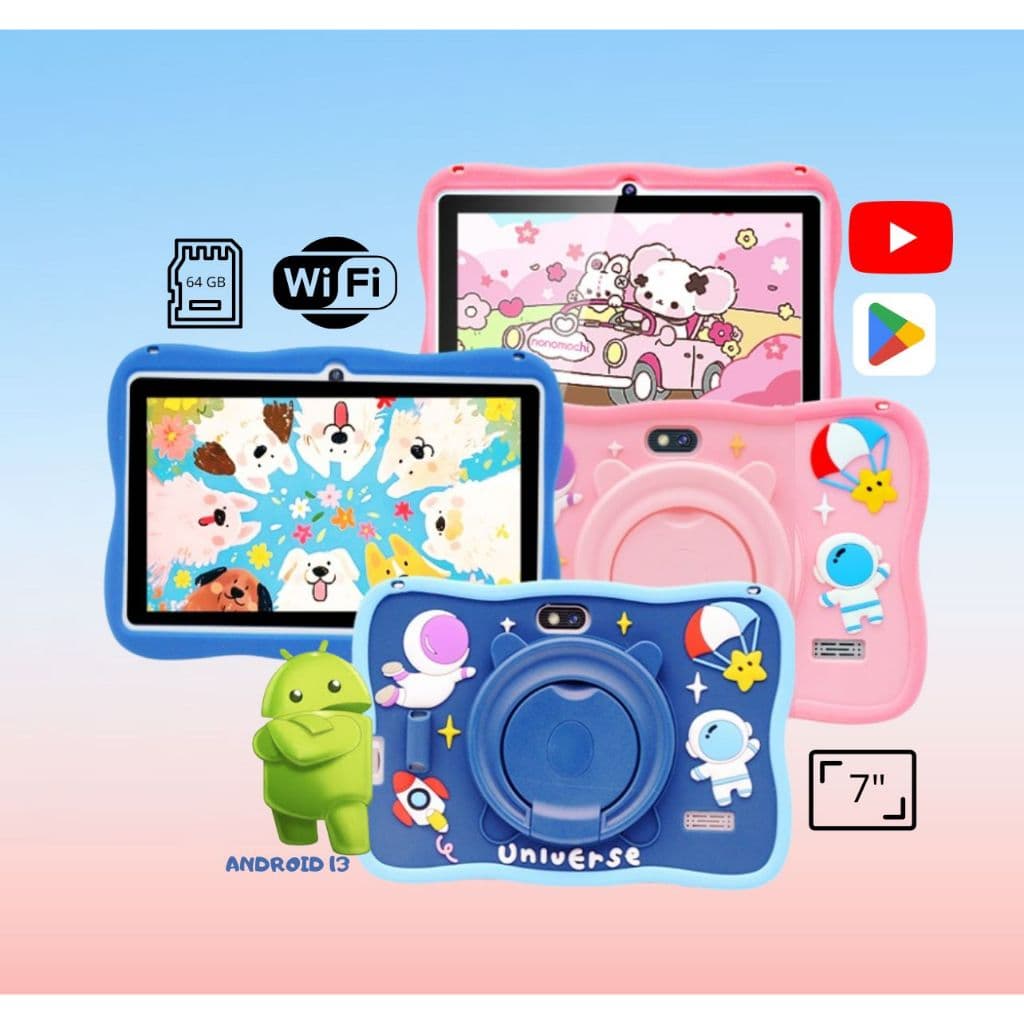 Tablet Infantil Kids 7 Polegada com wifi bluetooth Android Super Resistente A15