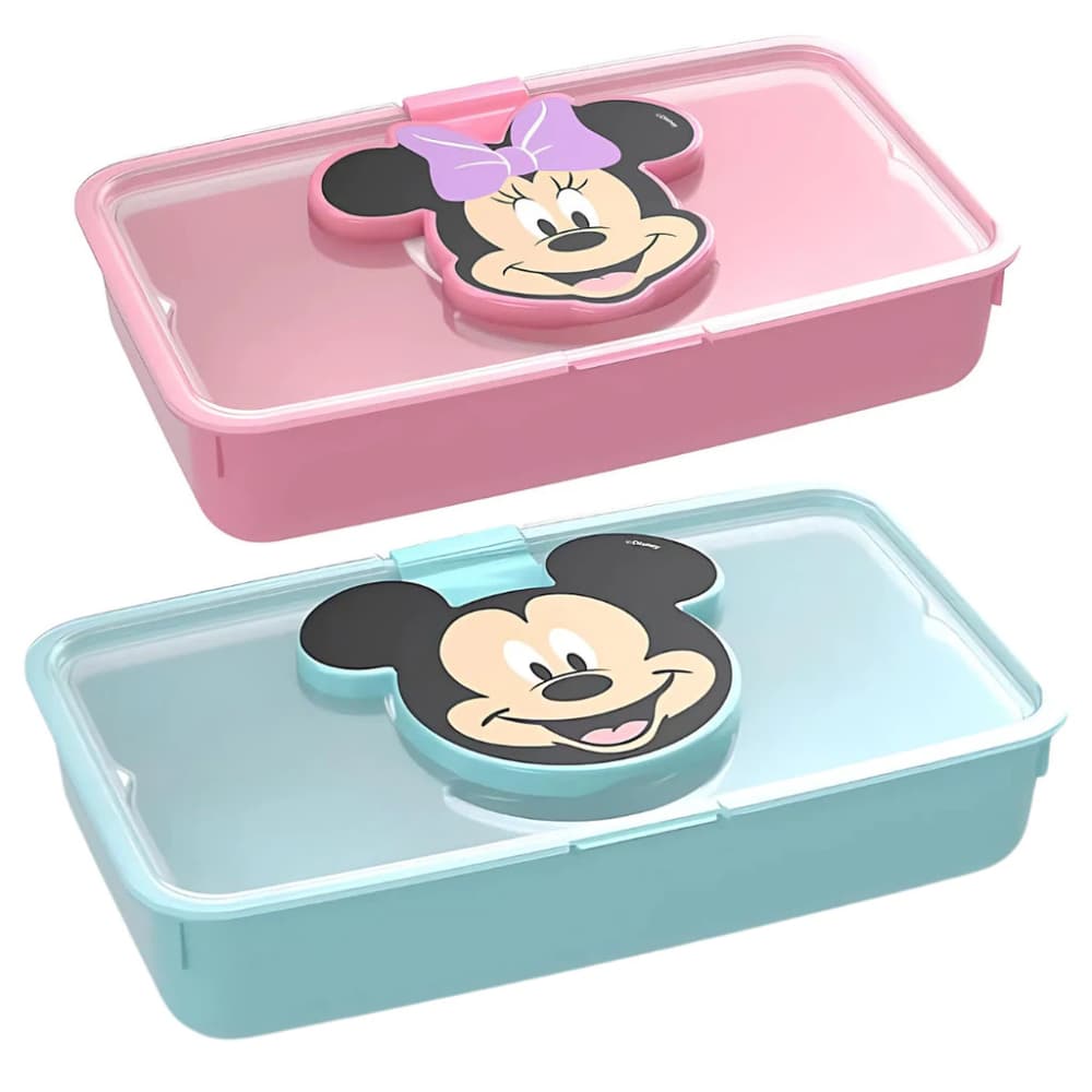 Porta Lenço Umedecido Minnie e Mickey 530ml Plasútil