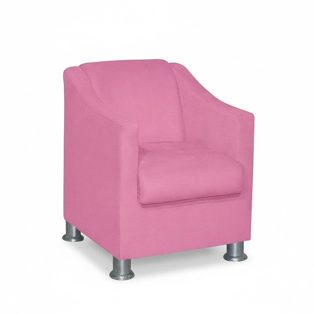 INFANTIL - Poltrona Infantil Dora Aconchegante Suede Luxo estofada  - Para crianças de 2 a 6 anos-