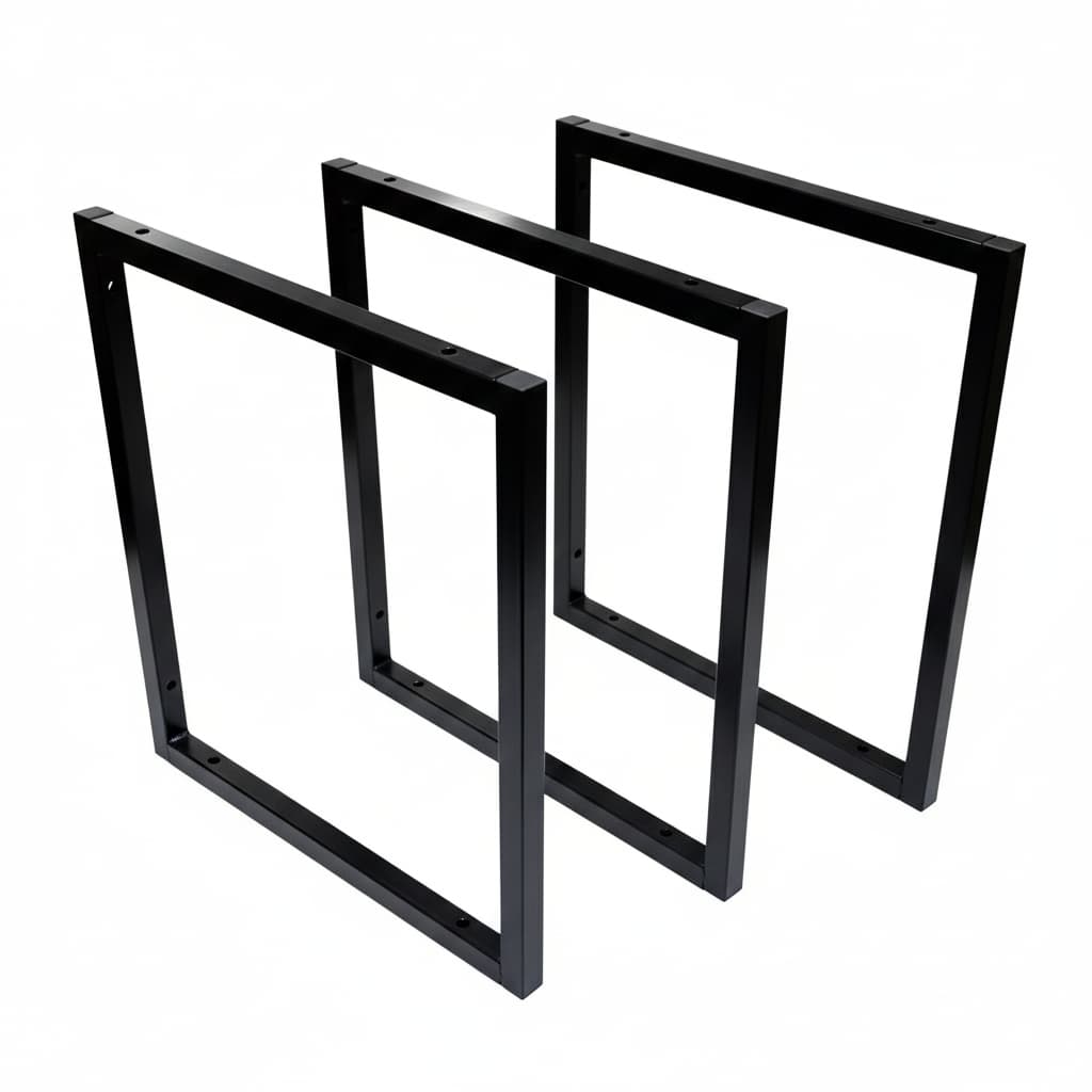 3 unidades (Trio) Suporte de Metalon para prateleira Estilo industrial de parede/teto 30x30cm Preto