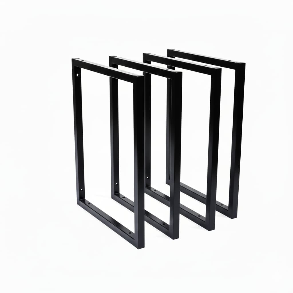 KIT Suporte de Metalon para prateleira Estilo industrial de parede/teto 30x30cm Preto