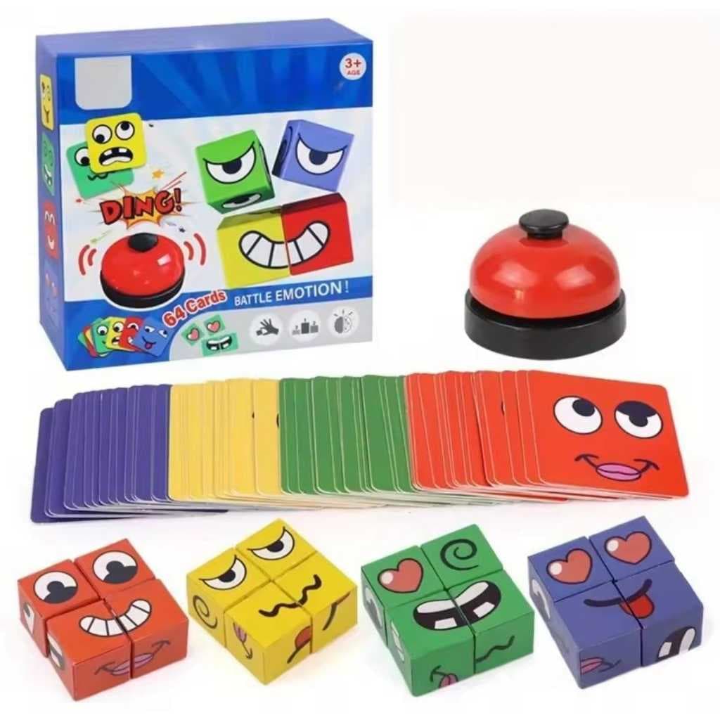 Jogo das Emoções Montessori Brinquedo Caretas, brinquedo infantil, jogo familia, montessori, jogo educativo, infantil