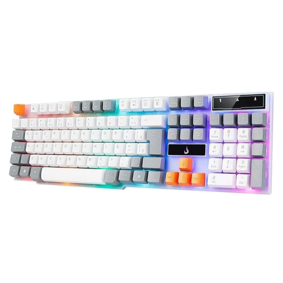 Teclado Gamer Semi mêcanico Rainbow com fio usb Rise mode G1 Pronta entrega , estoque no Brasil