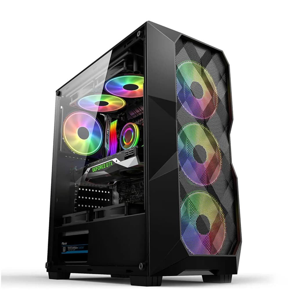 PC GAMER RYZEN 7 5700X WATER COOLER 240MM 16GB SSD NVME 1TB RTX 5060 8GB GABINETE RGB COMPUTADOR