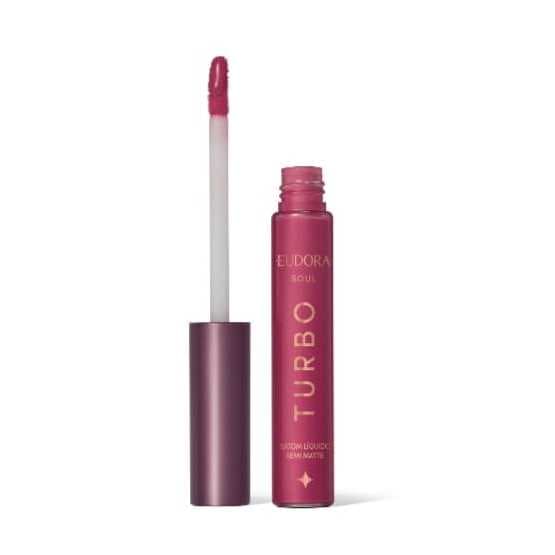 Batom Líquido SEMI MATTE Eudora SOUL 5ml Pink Turbinado