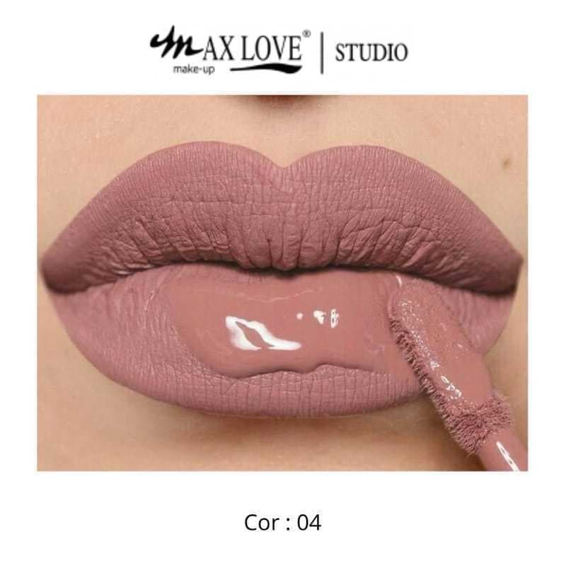 (PROMOÇÃO) Max Love Batom Liquido 24 horas Nude/Matte Max Love 01 ao 06.