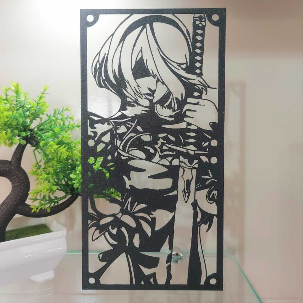 GRADE GRELHA PARA COOLER FAN GRILL 240MM X 120MM 2B NIER AUTOMATA ANIME PC SETUP GAMER