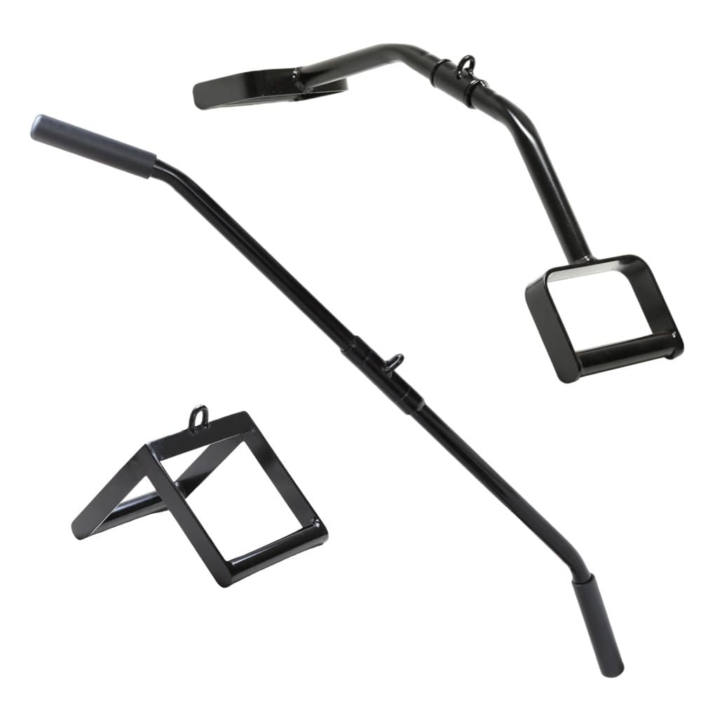 Kit Barra Costa 1,20 +Triangulo Crossover + Neutro Curvada Academia Musculação Treino