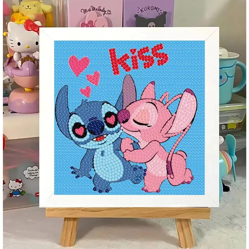 Pintura diamante lilo & stitch nova coleção mosaico de diamante completo 5d diy de ponto cruz arte decoração para