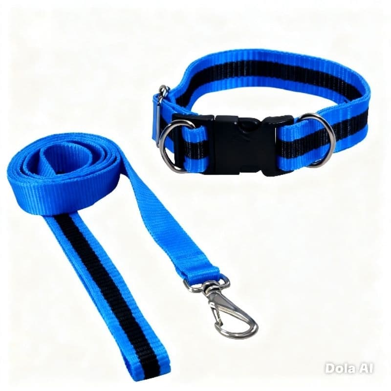 Coleira ajustável. Kit coleira Cho chó  + guia para o cachorro porte pequeno médio grande. Conforto segurança
