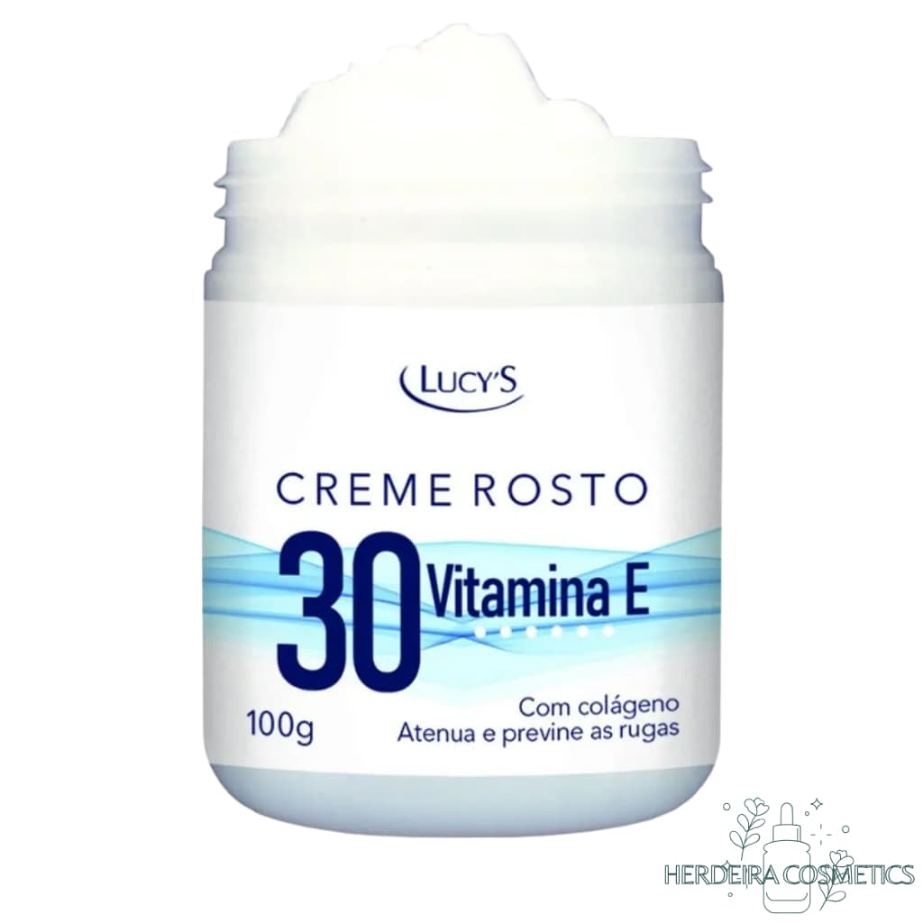 Creme Anti-Idade 30+ Clareador de Manchas - Remove Marcas e Previne Rugas - 100g Lucy's