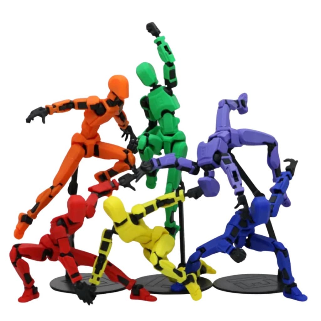 Boneco Dummy 13 Articulado com Acessórios Kit Completo Brinquedo Montar Figura de Ação