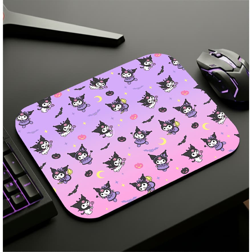 Mousepad Estampado Gamer Kuromi 20x25 cm Antiderrapante para PC e Notebook