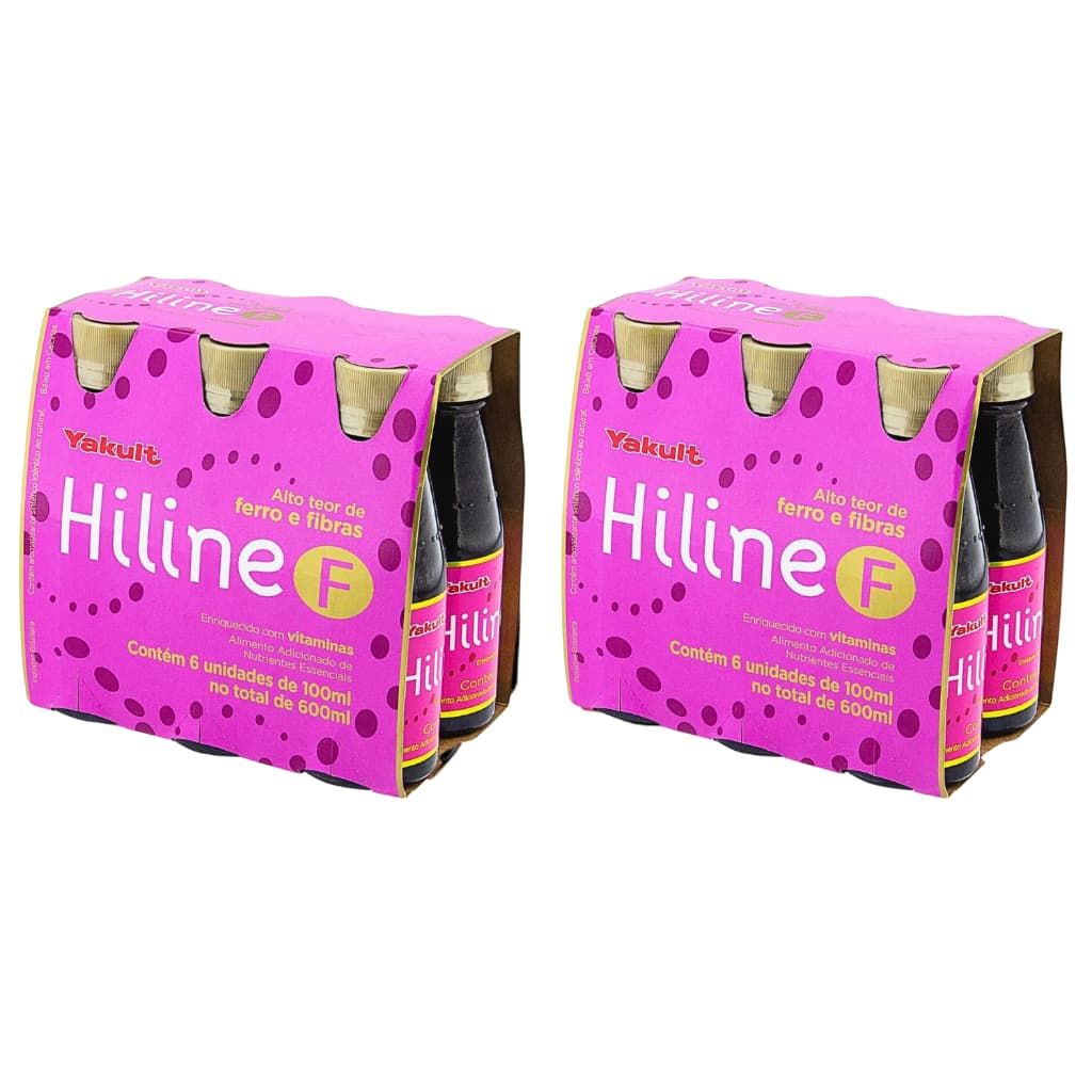 Kit com 12 Unidades Hiline Yakult Vitaminas 100ml -- Vitaminas, Mais Energia e Mais Recuperação