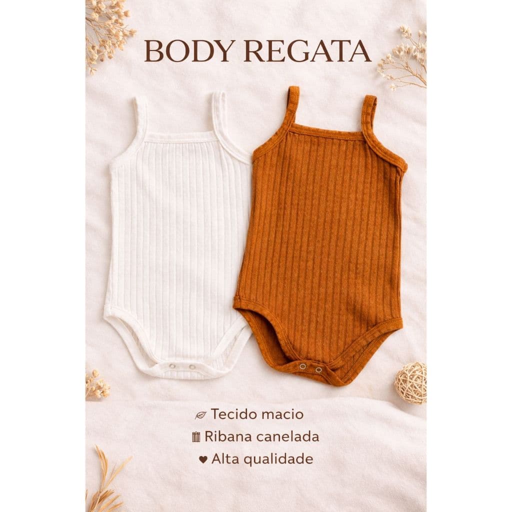 Kit 2 bodys  de bebe menina básicos, body bebê menina