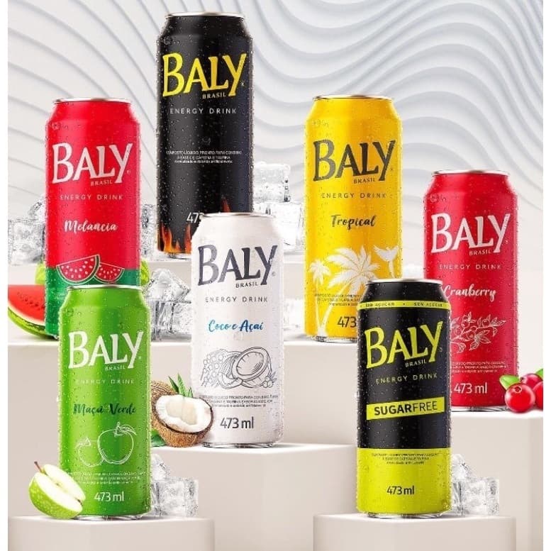 Pack 6un de Energético Baly Sabores 473ml