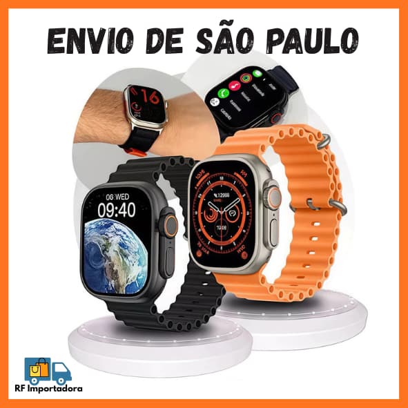 Relógio Digital Smartwatch Ultra 10 T800 Esportivo Resistente à água Com Duas Pulseiras