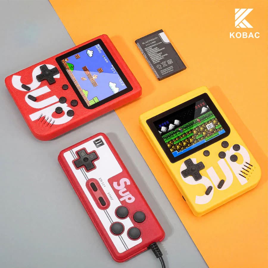 Mini game 400 jogos Nintendo, vídeo portátil, jogos clássicos retro, com controle para 2 pessoas