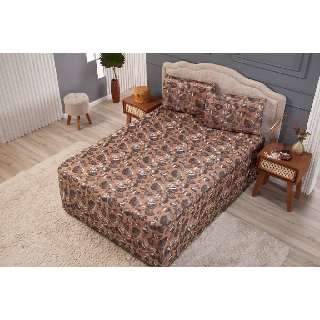 Jogo de lençol/Jogo De Cama  LUVA PARA CAMA BOX CASAL KING 03 PEÇAS