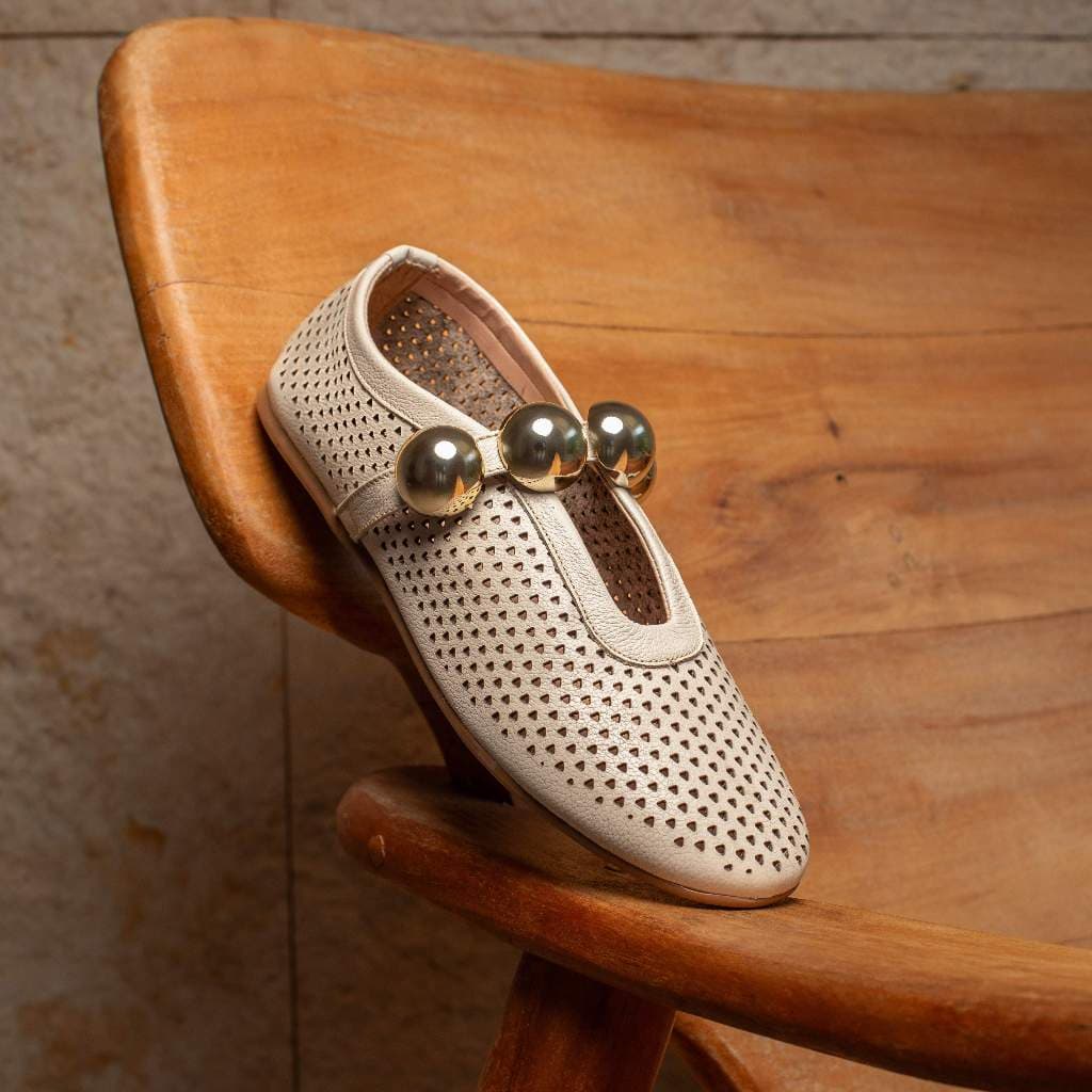Sapatilha Feminina Couro Legítimo SB Shoes Loafer Respirável Dobrável Confortável