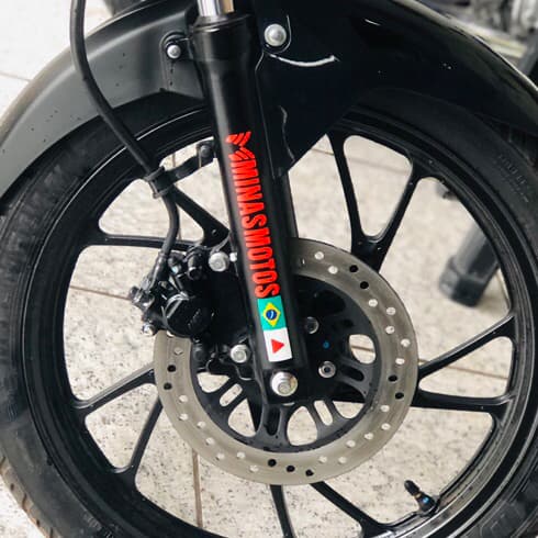 Minas Motos com 2 bandeiras (todo refletivo)