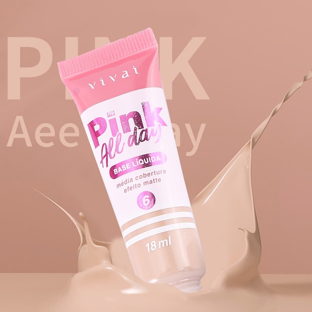 Base Líquida Pink All Day Vivai