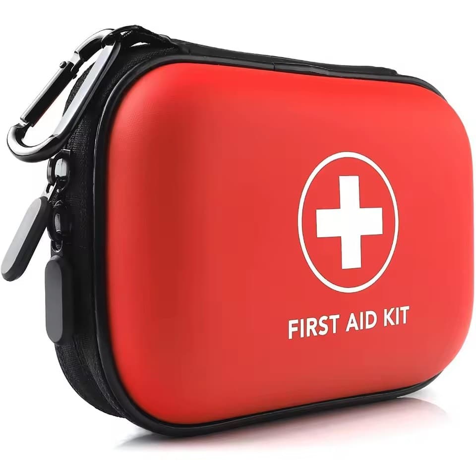 Kit de Primeiros Socorros Profissional, 100 Peças com Bandagens, Tesoura, Pinça para Emergências