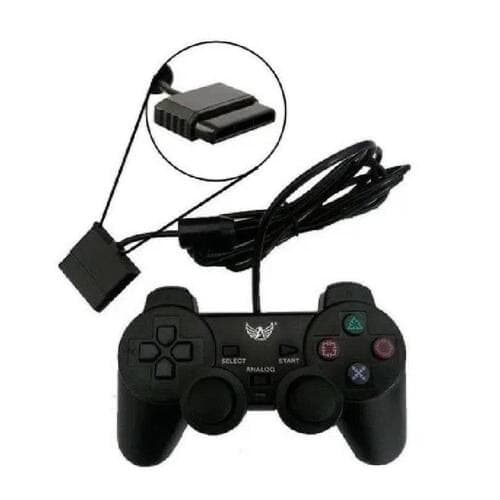 Controle De Video Game Analogico Joystick com Fio Para PS2 Cabo 18 Metros Envio Imediato Promoção