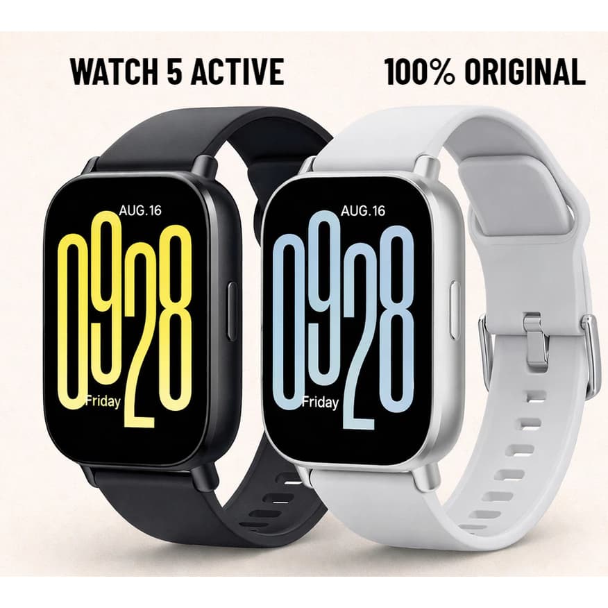 Relógio SmartWatch Redmi Watch 5 Active 140 modos de treino Cor Prata ou Preto