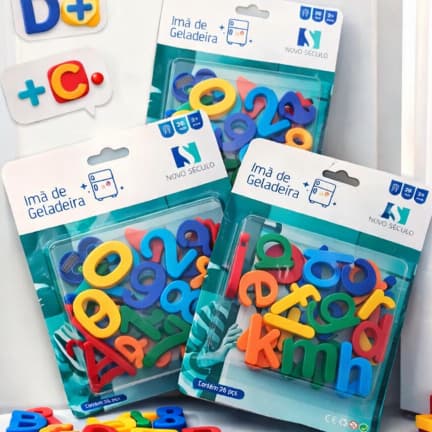 Letras e Números Magnéticos Educativo Infantil