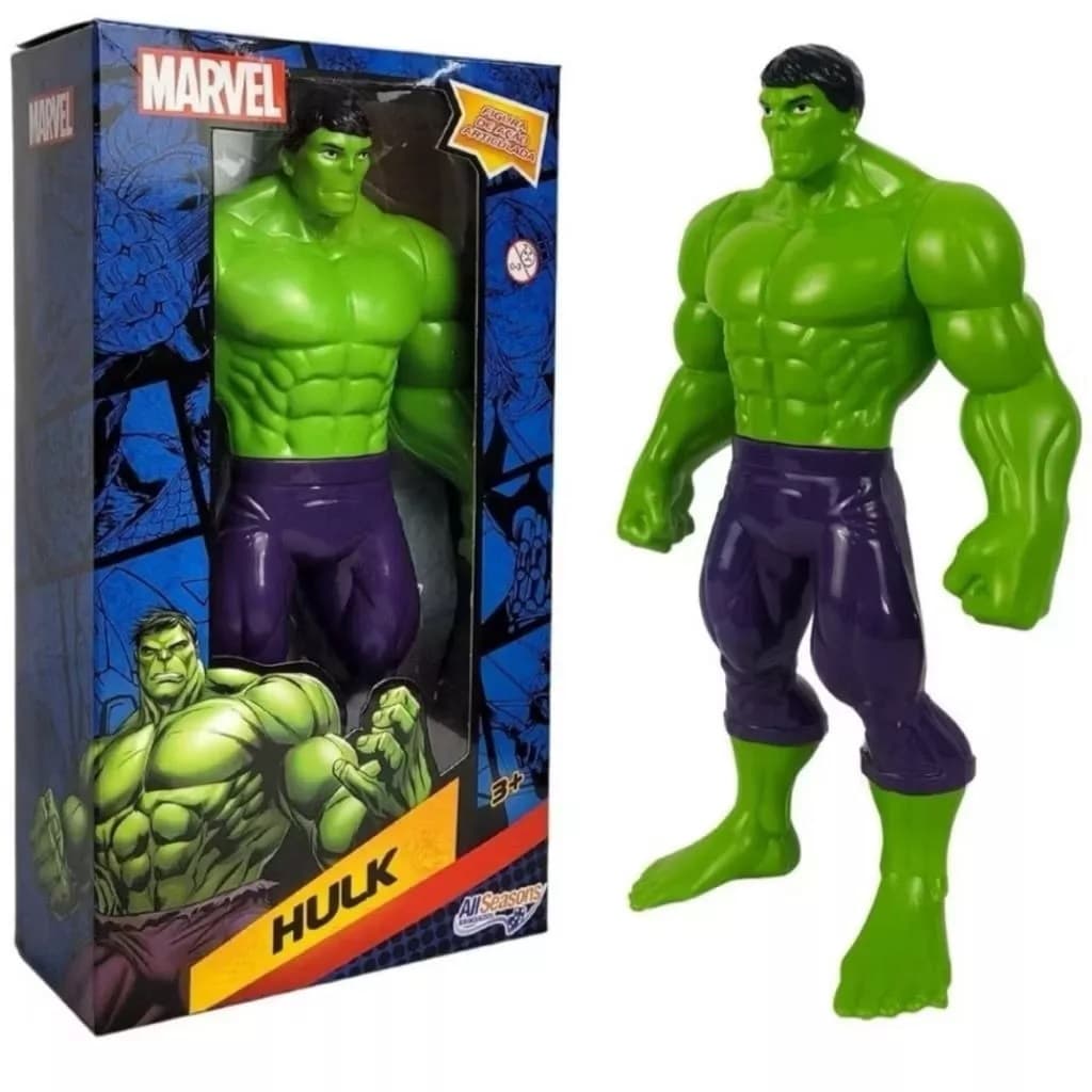 Boneco Hulk Articulado 22cm Grande 9,5cm Pequeno Marvel Action Figure Avengers Colecionável